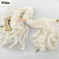 Long Chiffon Silk Scarf 180*110cm Unique Design colorful World printed Woman Decorative scarf